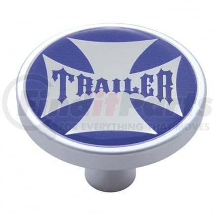 United Pacific 23688 Air Brake Valve Control Knob - "Trailer" Short, Blue Maltese Cross Sticker