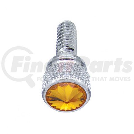 United Pacific 23808 Dash Panel Screw - with Amber Diamond, for Peterbilt