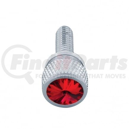 United Pacific 23812 Dash Panel Screw - 12-Pack, 3/4", Short M6-1.0, with Red Crystal, for Kenworth