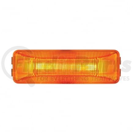 United Pacific 30051AK-C Clearance/Marker Light - Incandescent, Amber Lens, Rectangle Design, with Chrome Bracket