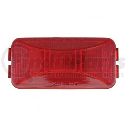 United Pacific 30145RK-B Clearance/Marker Light - Incandescent, Red Lens, Rectangle Design, with Black Bracket, 1 Bulb, 2 Female Terminals
