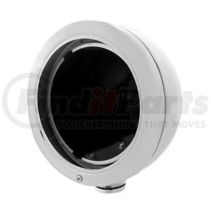 United Pacific 30409 Headlight Housing - Stainless Steel, "Bullet Classic", Headlight Housing - No Turn Signal