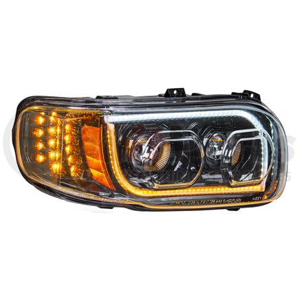 United Pacific 31147 High Power LED Blackout Headlight with Bar Light for 2008-2024 Peterbilt 389 - Passenger Side
