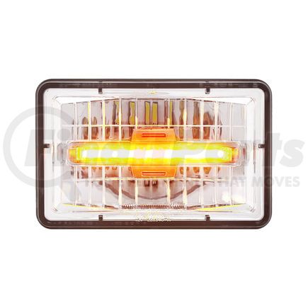 United Pacific 31150 ULTRALIT LED 4" x 6" Low Beam Rectangular Headlight with Amber LED Position Light