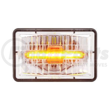 United Pacific 31151 ULTRALIT LED 4" x 6" High Beam Rectangular Headlight with Amber LED Position Light