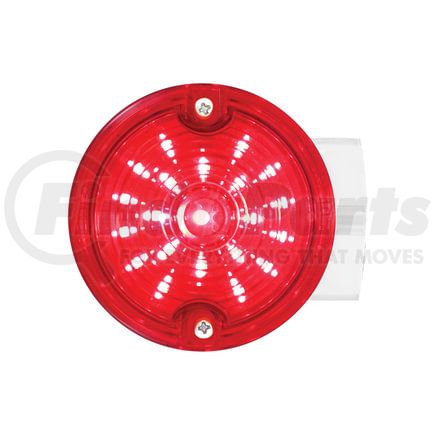 United Pacific 31213 Turn Signal Light - 21 LED 3.25" Harley Signal Light, with Housing, Red LED/Red Lens