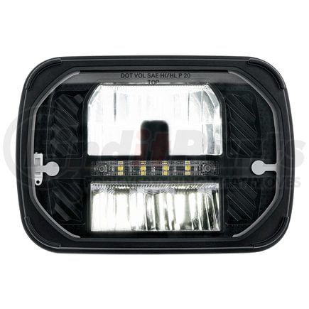 United Pacific 31249 ULTRALIT LED 5" x 7" Heated Rectangular Headlight with White Position Light