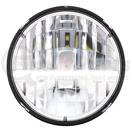 United Pacific 31459 ULTRALIT High Power LED 7" Round Headlight with White Position Light Bar