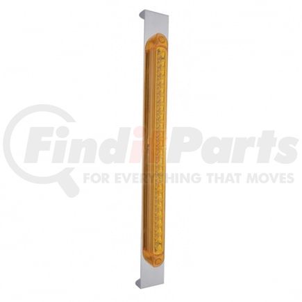United Pacific 31471 Door Mirror Bracket - with 23 LED 17.25" Light Bar, Amber LED/Amber Lens