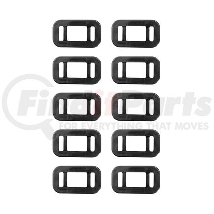 United Pacific 31510P10 10-Piece Mini Rectangular Grommet, Black, Rubber, Fits Truck-Lite 45 Series Light