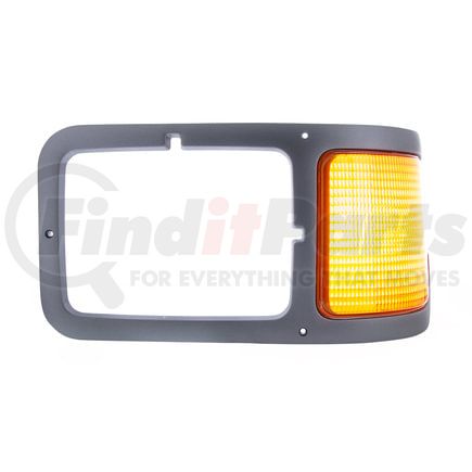 United Pacific 31982 Light Bezel - Gray, Plastic, Driver Side, with Parking Light, for 2000-2015 Ford F-650/F-750