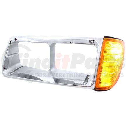 United Pacific 32336 Headlight Bezel - LH, with Turn Signal, for 1989-2002 Freightliner FLD
