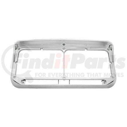 United Pacific 32350 Headlight Bezel - Rectangular, Dual, with Visor, LED Cut-Out