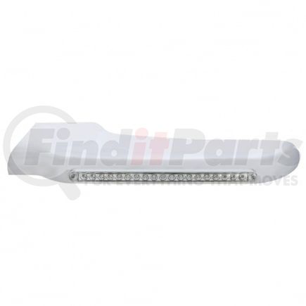 United Pacific 32568 Fender Covering - Front, LH, 19 Amber LED, Clear Lens, for 2008-2015 Peterbilt 388