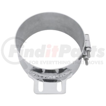 United Pacific 10322 Exhaust Clamp - 8", Stainless, Butt Joint, Straight Bracket