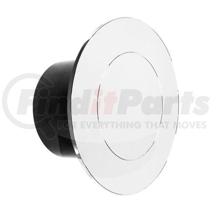 United Pacific 10359 Axle Hub Cover - Rear, Kit, Chrome, Flat Aero Design, For 22.5" x 8.25" Wheels