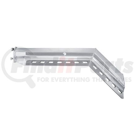 United Pacific 10645 Mud Flap Hanger - 30", Stainless, 45 Degree Angled, Heavy Duty, 2.5" Bolt Pattern