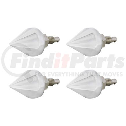 United Pacific 10878 License Plate Fastener - Chrome, Spike, Zinc Die Cast