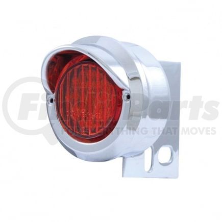 United Pacific 10981 Mud Flap Hanger End Light - 9 LED, with Visor, Red LED/Red Lens