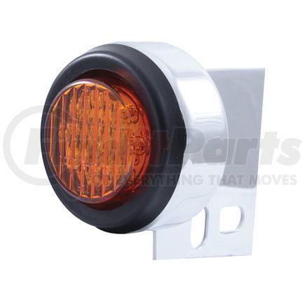 United Pacific 10990 Mud Flap Hanger End Light - 9 LED, with Grommet, Amber LED/Amber Lens