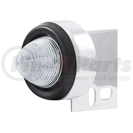 United Pacific 10996 Mud Flap Hanger End Light - 9 LED, Beehive, with Grommet, Amber LED/Clear Lens