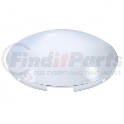 United Pacific 20106 Axle Hub Cap - Front, 4 Even Notched, Stainless Steel, Dome Style, 7/16" Lip