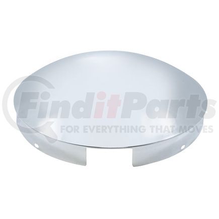 United Pacific 20118 Axle Hub Cap - Front, 4 Even Notched, Stainless Steel, Dome Style, 1" Lip