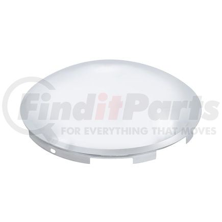 United Pacific 20120 Axle Hub Cap - Front, 6 Uneven Stainless Steel, Dome Style, 7/16" Lip