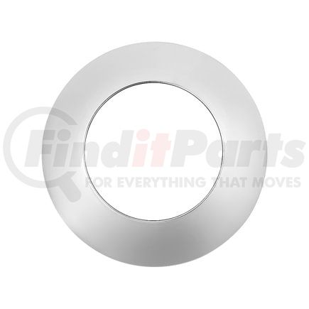 United Pacific 20205 Axle Hub Cap - Rear, 8", Stainless, with Hubometer Cut-Out