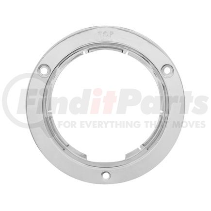 United Pacific 20549 Clearance Light Bezel - 1 Piece Carded, 4 inches, Round, Stainless Steel, without Visor