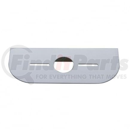 United Pacific 20621 Marker Light Mounting Bracket - Stainless, with One Universal Light Cut-Out