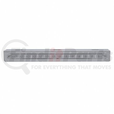 United Pacific 20774 Light Bracket - 12-3/4" Stainless Steel, with 14 LED 12" Light Bar, Red LED/Clear Lens