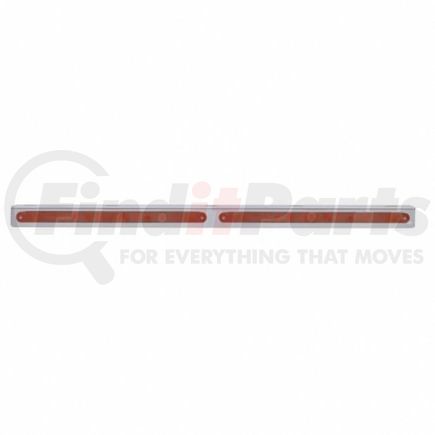 United Pacific 20782 Light Bar - Stainless, with Bracket, Stop/Turn/Tail Light, Red LED and Lens, Stainless Steel, 14 LED Per Light Bar