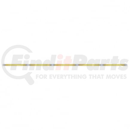 United Pacific 20944 Light Bar - Stainless, with Bracket, Reflector/Turn Signal Light, Amber LED and Lens, Stainless Steel, with Chrome Bezel, 23 SMD LED Per Light Bar