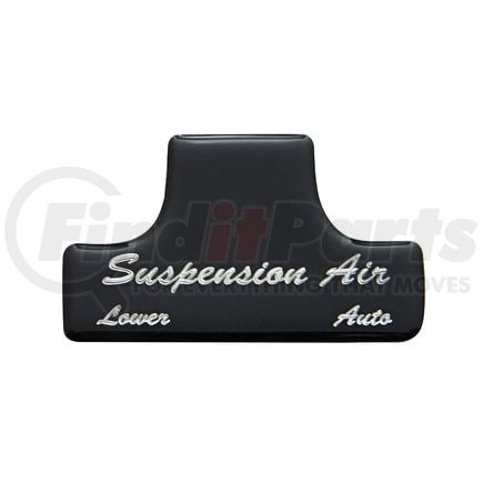 United Pacific 21026-1K Dash Switch Label - Switch Guard Sticker Only, "Suspension Air", Black