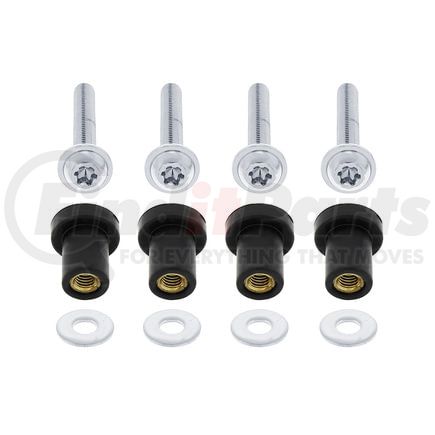 United Pacific 21037 Grille Screw - Set, Chrome, for 2005+ Freightliner Century