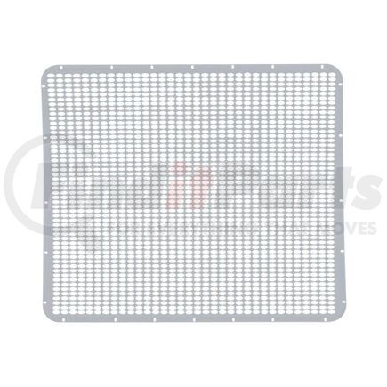 United Pacific 21154 Grille Mesh - 304 Stainless Steel, with Extended Hood-Straight Oval Hole, for Peterbilt 379
