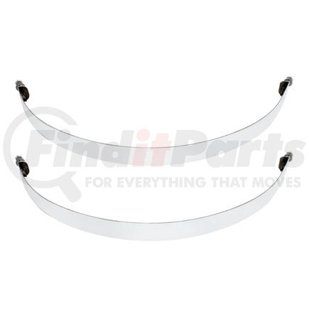 United Pacific 21341 Air Brake Air Tank Bracket Spacer - Air Tank Straps, 9 3/4", Stainless