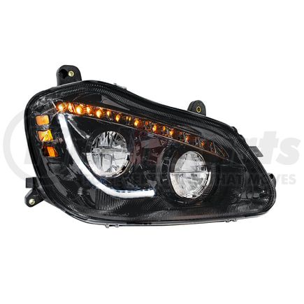 United Pacific 35892 Headlight - Passenger (RH), 45 LED, Black Inner Housing, Sequential