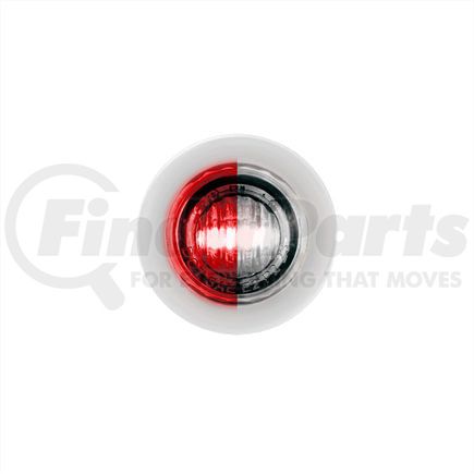 United Pacific 35936 Clearance Light - (2) Red and White LED, Clear Lens, 3/4" Round, Mini, Double Fury