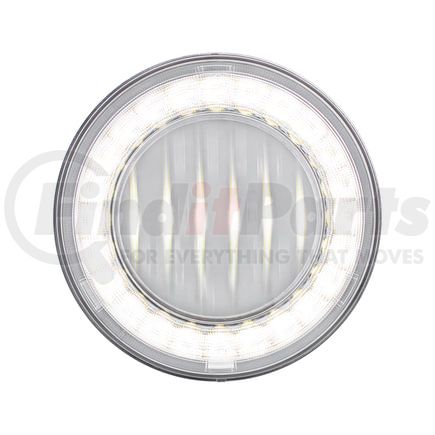 United Pacific 36089 Brake / Tail / Turn Signal Light - 4", Round, 30 LED, White LED, Clear Lens, I-Series Lumos Light