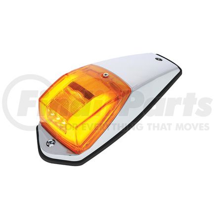 United Pacific 36677 Truck Cab Light - 24 LED, GloLight Square, Amber LED/Lens, with Housing