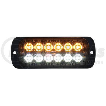 United Pacific 36846B Multi-Purpose Warning Light - 12 High Power LED Super Thin Warning Light, Amber LED and White LED