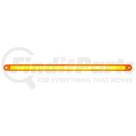United Pacific 36861 Turn Signal Light - 24 LED Dual Function 12" "Glo" Light Bar Only, Amber LED/Amber Lens