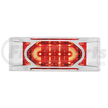 United Pacific 36894 Clearance/Marker Light, with Chrome Bezel, 16 LED, Reflector, Red LED,/Red Lens