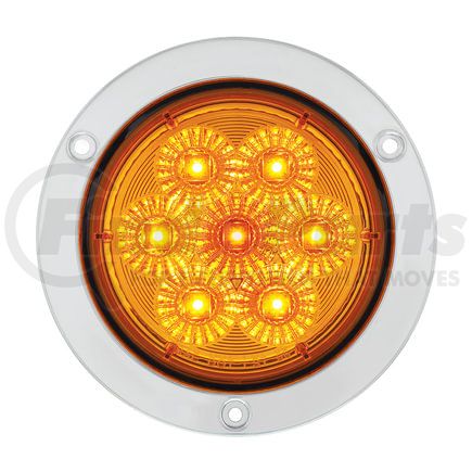 United Pacific 36915 Turn Signal Light - 7 LED 4" Deep Dish, Amber LED/Amber Lens