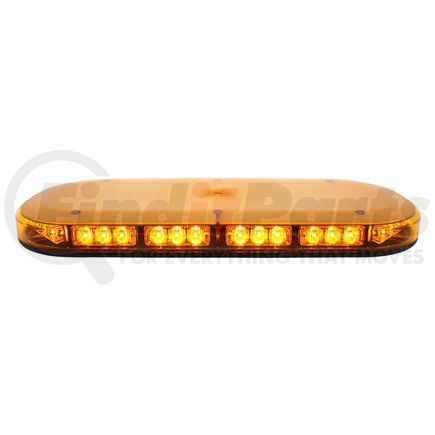 United Pacific 36938 Light Bar - 42 High Power LED, Micro Warning, Permanent Mount, Amber Lens