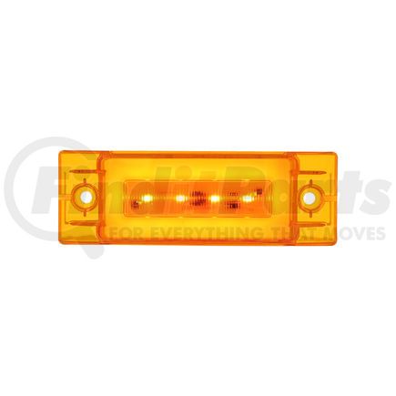 United Pacific 36976B Clearance Light - Bulk, Rectangular GloLight, 16 LED, Amber LED/Lens