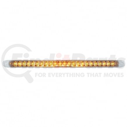 United Pacific 37091 Turn Signal Light - 23 SMD LED 17.25" Reflector Light Bar Only, Amber LED/Clear Lens