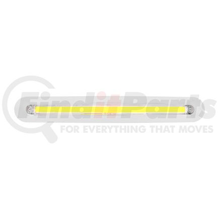 United Pacific 32723 Mirror Light Bar - "Glo" Light, Turn Signal Light, Amber LED, Clear Lens, Chrome/Plastic Housing, 24 LED Light Bar, for Freightliner